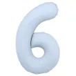 xx balon foliowy cyfra 6 86cm mglisty niebieski