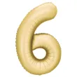xx balon foliowy cyfra 6 86cm zloty
