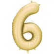 xx balon foliowy cyfra 6 86cm zloty