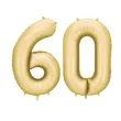 xx balon foliowy cyfra 6 86cm zloty