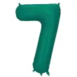 xx balon foliowy cyfra 7 86cm butelkowa zielen