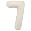 xx balon foliowy cyfra 7 86cm jasny bez