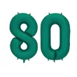 xx balon foliowy cyfra 8 86cm butelkowa zielen