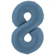 xx balon foliowy cyfra 8 86cm granat