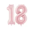 xx balon foliowy cyfra 8 86cm jasny rozowy