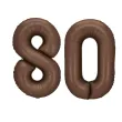 xx balon foliowy cyfra 8 86cm mocca