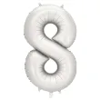 xx balon foliowy cyfra 8 86cm srebrny