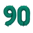 xx balon foliowy cyfra 9 86cm butelkowa zielen