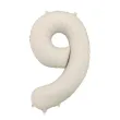 xx balon foliowy cyfra 9 86cm jasny bez