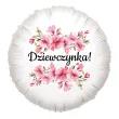 xx balon foliowy dziwczynka kwiat jabloni