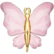 xx balon foliowy motyl 69x69 cm roz