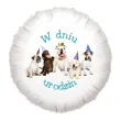xx balon foliowy pieski w dniu urodzin