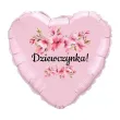 xx balon foliowy rozowy dziewczynka kwiat jabloni