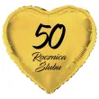 xx balon foliowy serce 50 rocznica slubu zloty 18 hrt