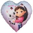 xx balon foliowy serce koci domek gabi 35cm mix