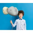 xx balon foliowy slon 3d szary matowy 63x50 cm