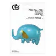 xx balon foliowy slon niebieski 40x58 cm