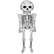 xx balon foliowy wiszacy szkielet gigant hallowe