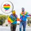 xx balon serce teczowe lgbt