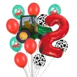 xx balony 2 urodziny zielony traktor
