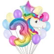 xx balony 3 urodziny jednorozec