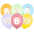 xx balony 30 cm 8 mix 1 op 6 szt