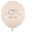 xx balony 30 cm happy birthday mix bezowy 1 op 50 szt