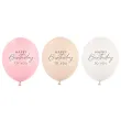 xx balony 30 cm happy birthday mix rozowy 1 op 50 szt