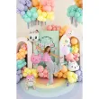 xx balony 30 cm koci domek gabi mix 1 op 6 szt