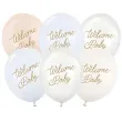 xx balony 30 cm welcome baby mix niebieski 1 op 6 szt