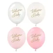 xx balony 30 cm welcome baby mix rozowy 1 op 50 szt