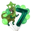 xx balony 7 urodziny dinozaur
