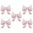 xx balony foliowe do girland kokardy 25 5 x 25 cm pudrowy roz 1 op 5 szt