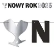 xx baner nowy rok 2025 srebrny metalik