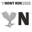 xx baner nowy rok 2025srebrny brokat
