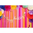 xx baner papierowy happy birthday mix 100x18 cm