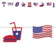 xx baner usa symbole amerykanskie 2m