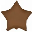 xx bfk balon foliowy 18 fx gwiazda matowa choco brown