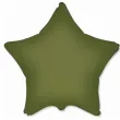 xx bfk balon foliowy 18 fx gwiazda matowa olive green