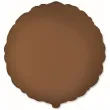 xx bfk balon foliowy 18 fx okragly matowy choco brown
