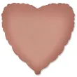 xx bfk balon foliowy 18 fx serce matowe vintage rose