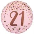 xx bfk balon foliowy 18 pretty pink 21st birthday