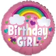 xx bfk balon foliowy 18 ql cir birthday girl rainbow fun