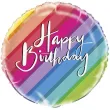 xx bfk balon foliowy 18 rainbow happy birthday