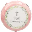 xx bfk balon foliowy 18 shp my first communion pink
