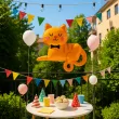 xx bfk balon foliowy 31 orange tabby cat