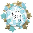 xx bfk balon foliowy baby boy blue watercolor