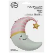 xx bfk balon foliowy ksiezyc rozowa czapeczka 56x68 cm