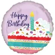 xx bfk balon foliowy purple confetti cake
