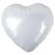 xx bfk balon foliowy serce biale 18 100szt
